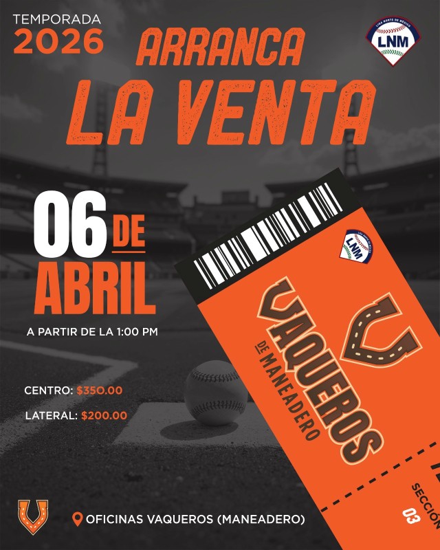 Inicia la venta de boletos para el juego inaugural de Vaqueros de Maneadero