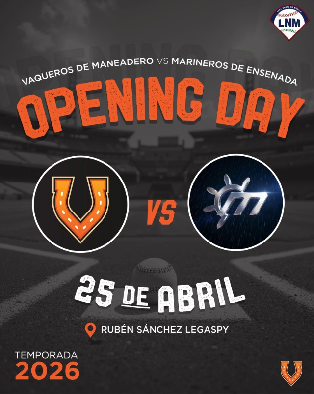 Todo listo para el Opening Day en el campo Ruben Sanchez Legaspy